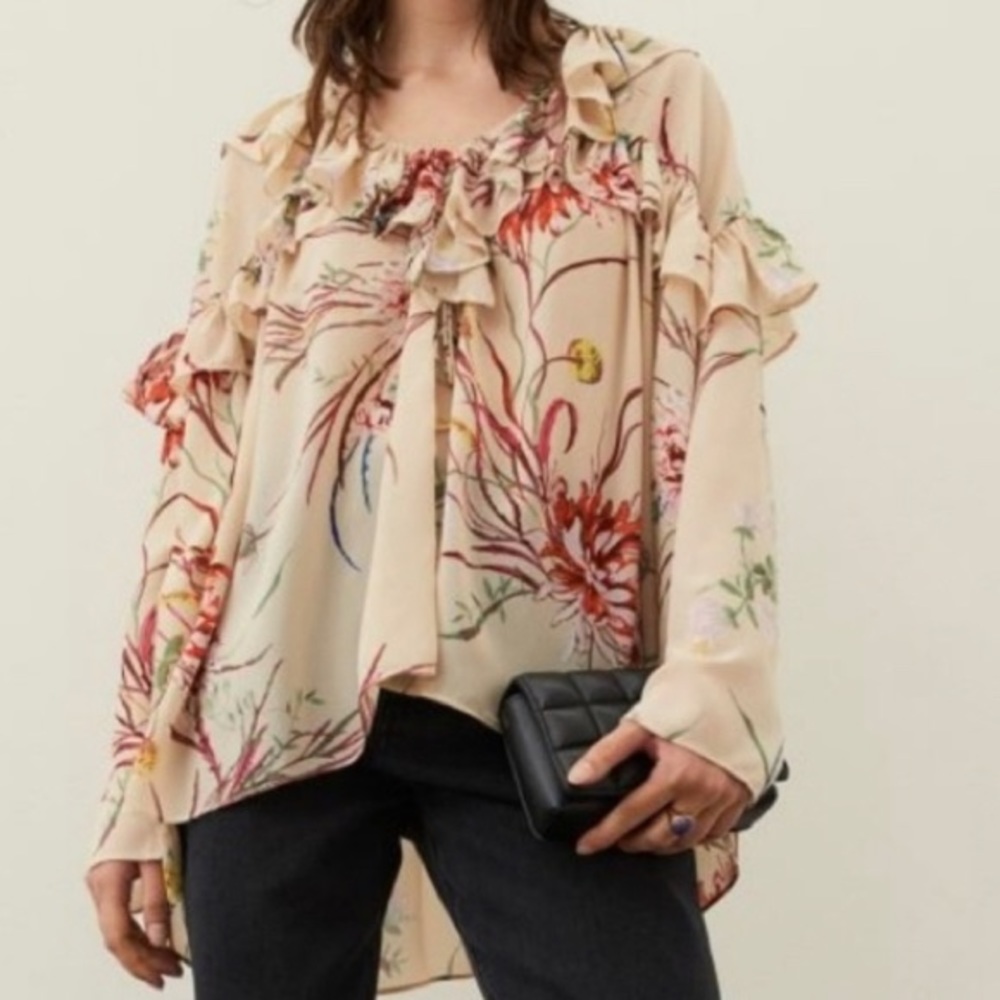 Pastel ruffle shirt
